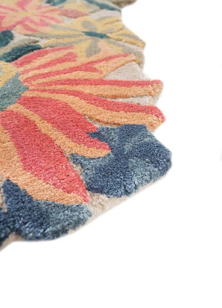 cloud white Floral Hand Tufted Rug