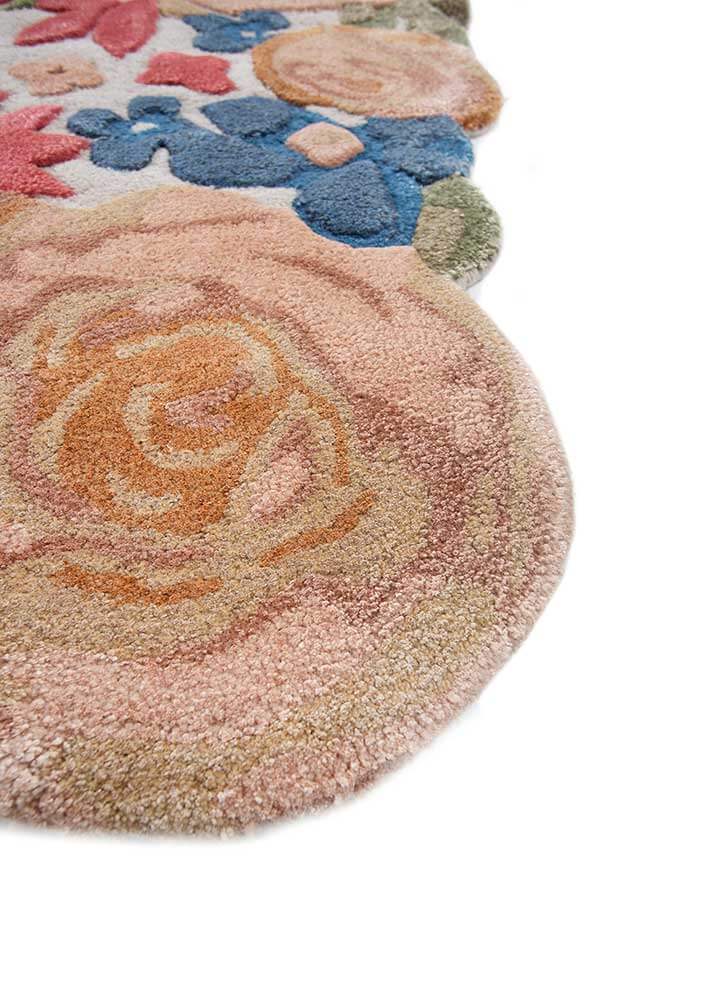 antique Floral Hand Tufted Rug