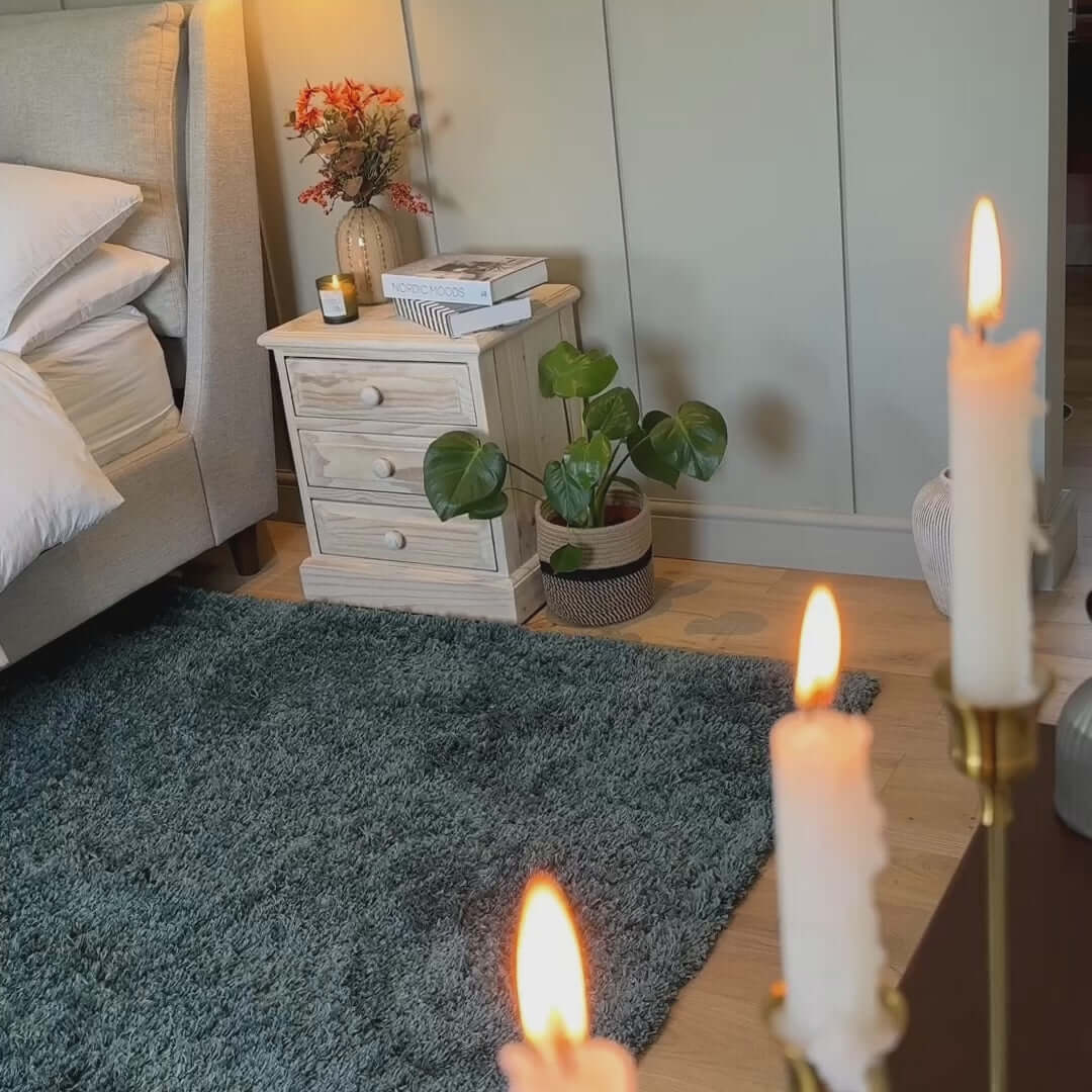 Blue Super Soft Luxury Shaggy Rug