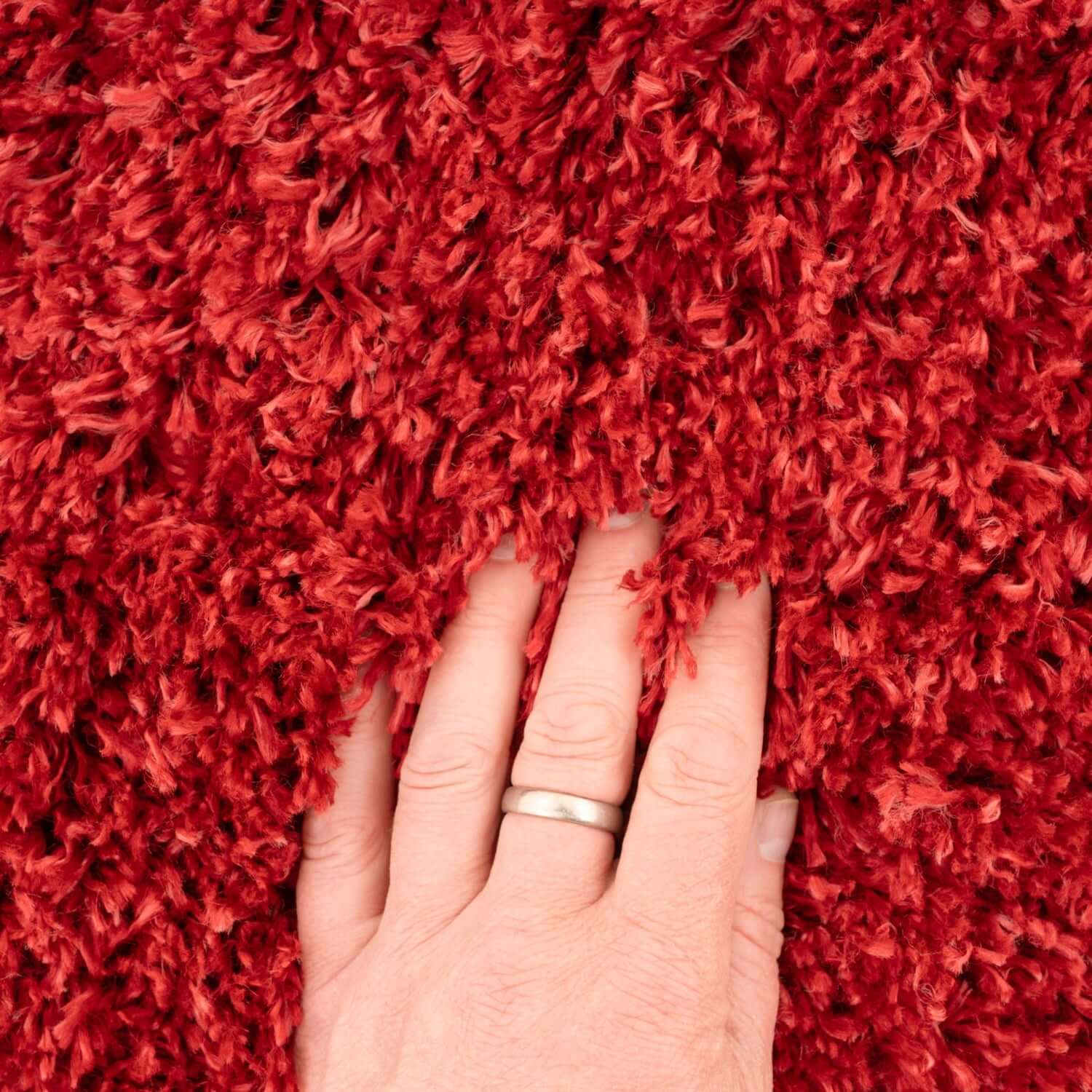 Super Soft Luxury Wine Shaggy Rug