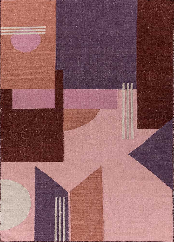 Deco Rose/Continental Plum Flateaves Rugs