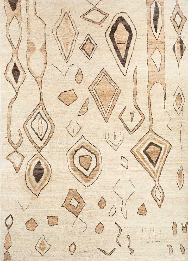 Natural White/Sand  Moroccan Rug