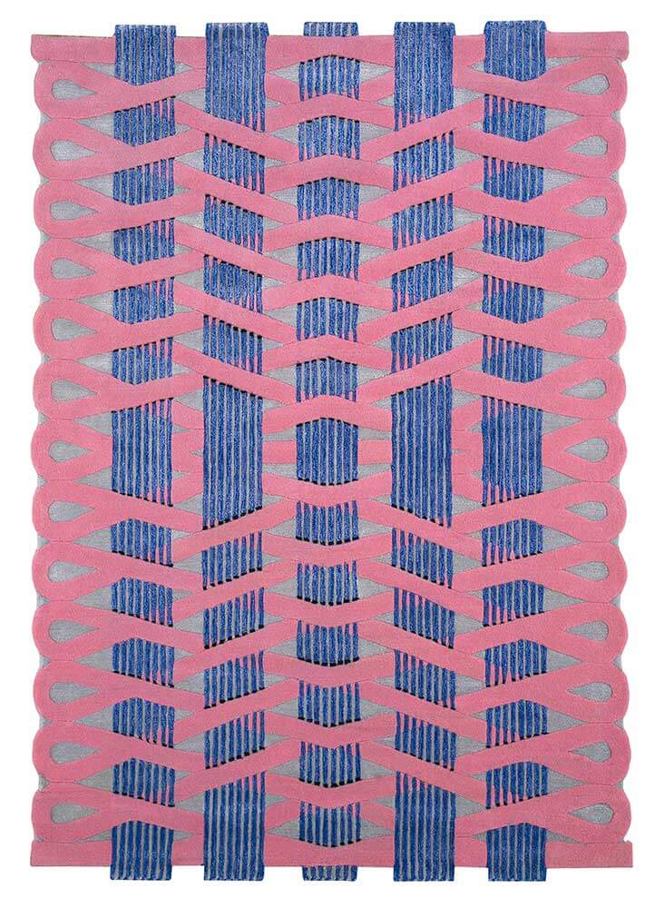 Powder Blue Hand Tufted Rug