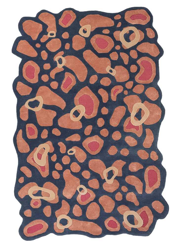 Light Coral/Blue Heaven Hand Tufted Rug