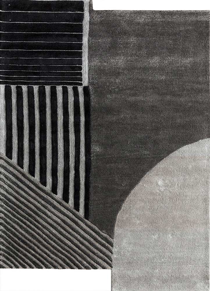 Liquorice/Classic Gray Hand Tufted Rug