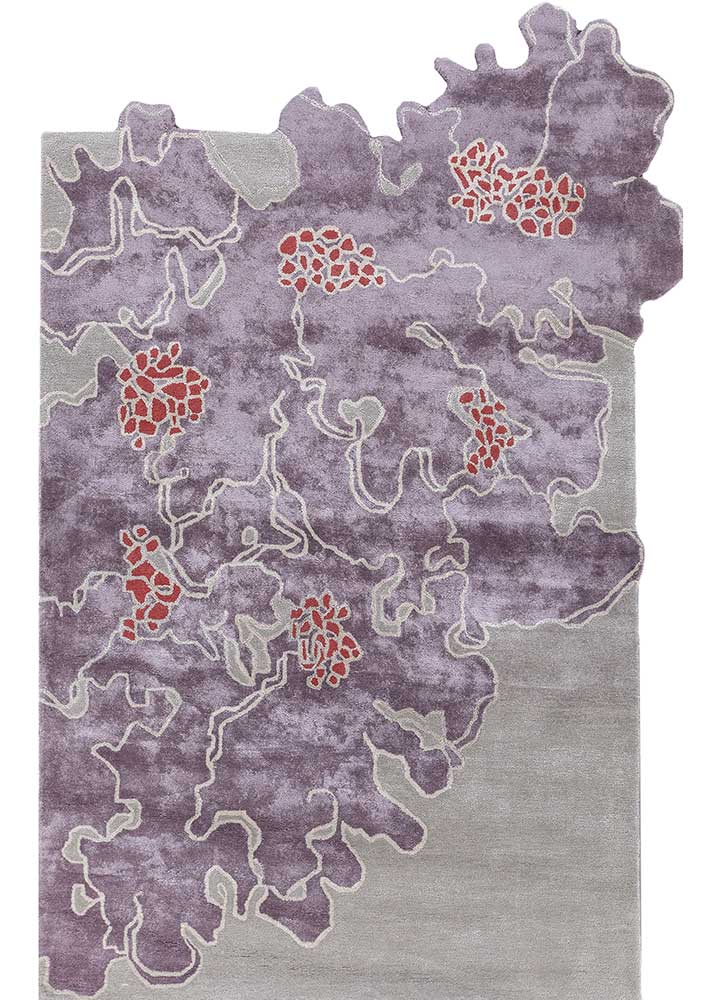 Mauve/Classic Gray Hand Tufted Rug