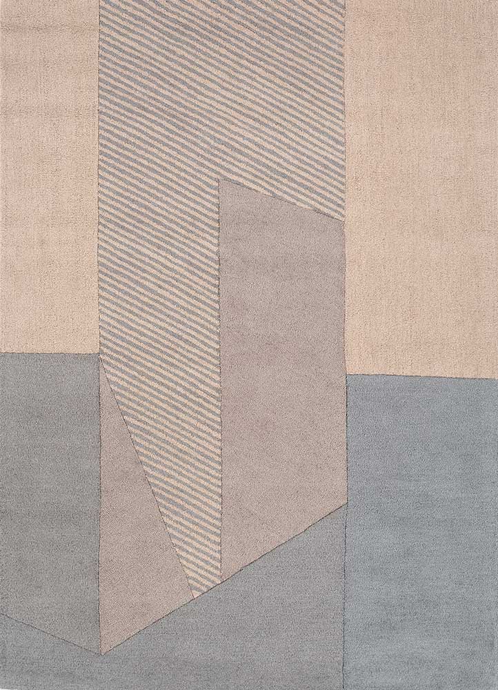 milky blue/rose petal hand tufted Rugs