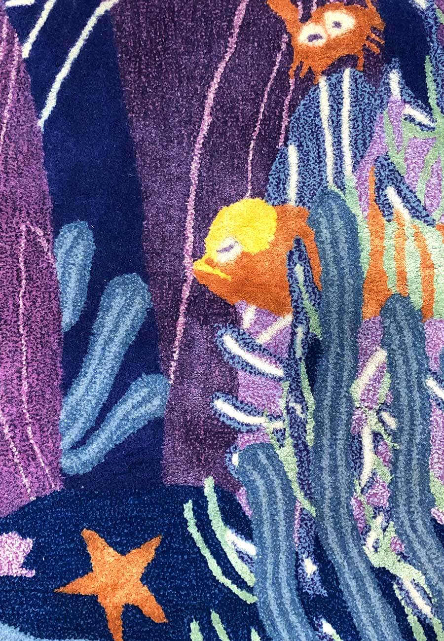 Underwater Nature Hand-Tufted Rug