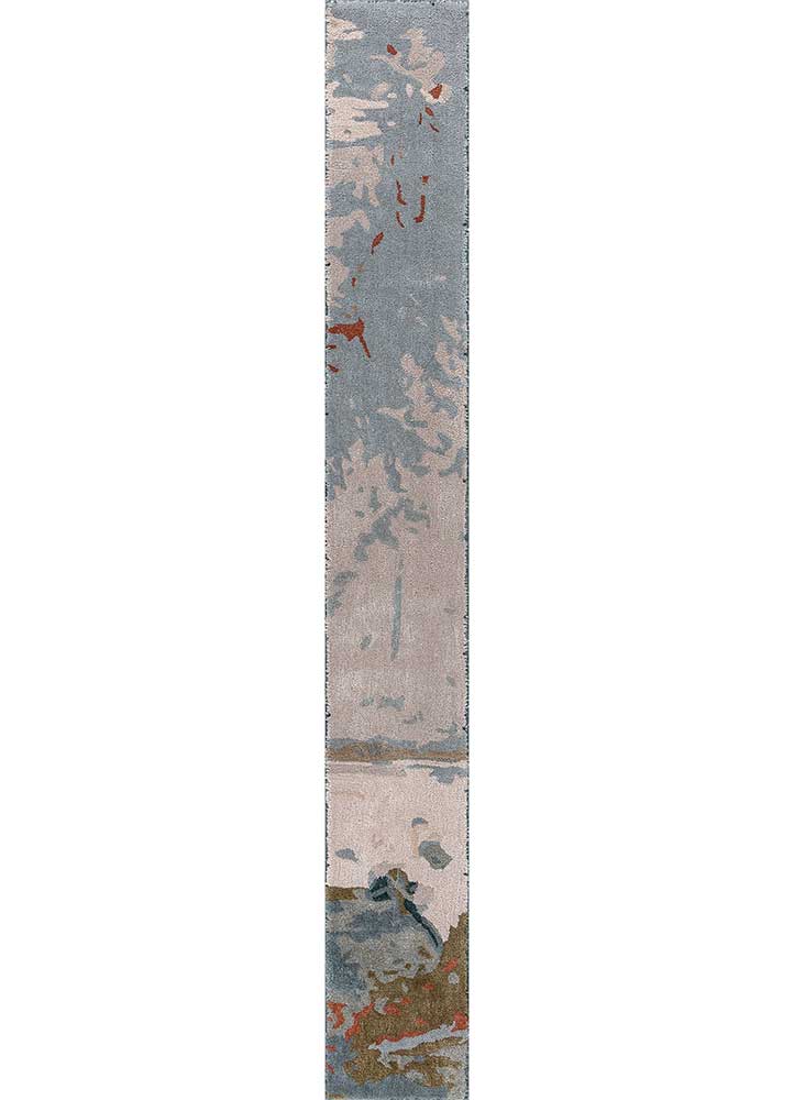 Teal Blue & Antique Hand Rug