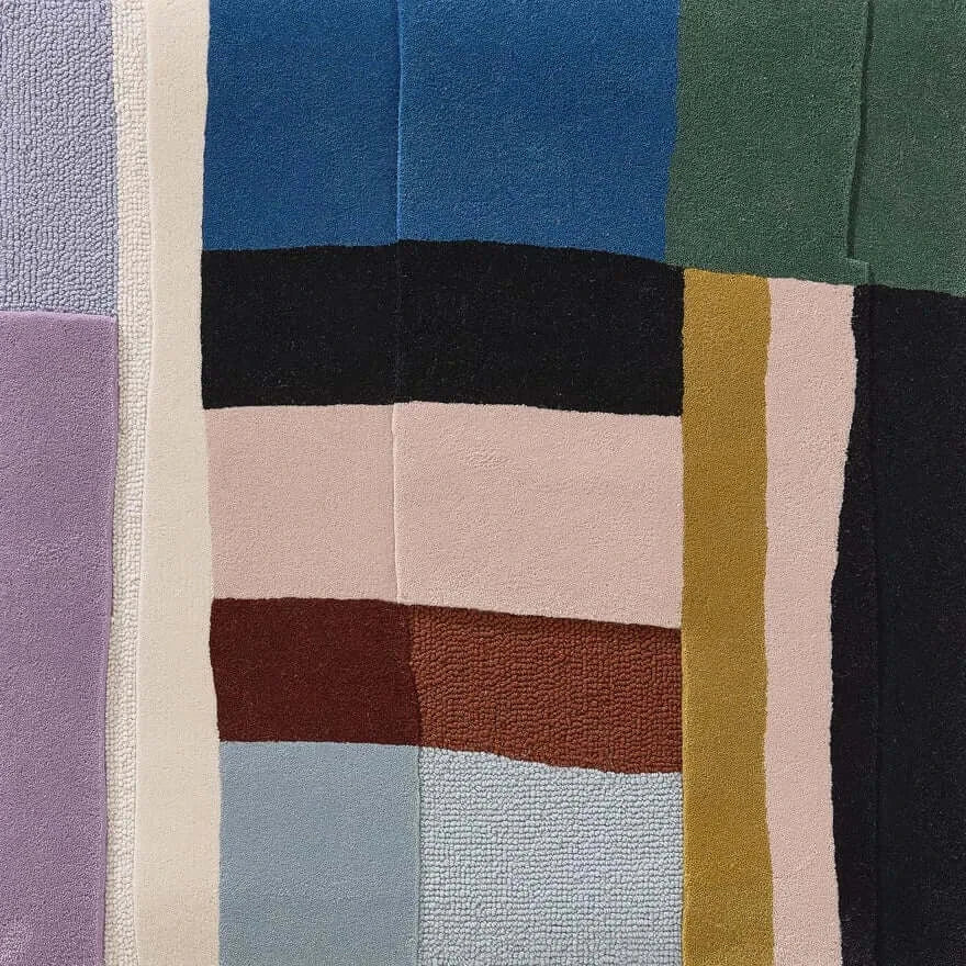 Chromatic Stride Hand-Tufted Rug