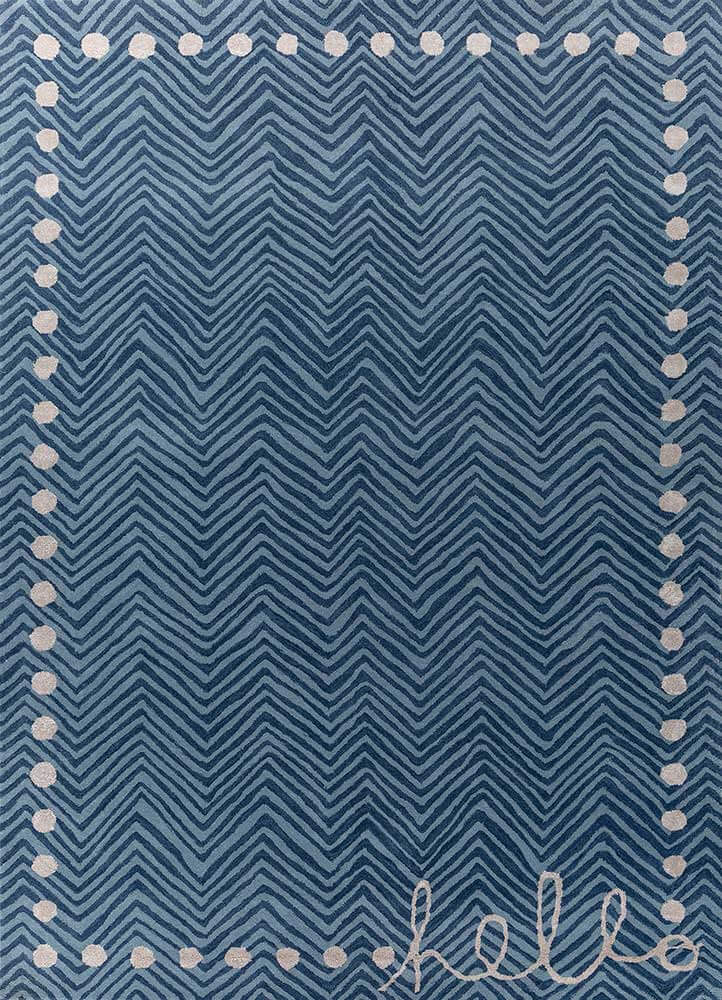 dark denim/skyline hand tufted kids Rugs