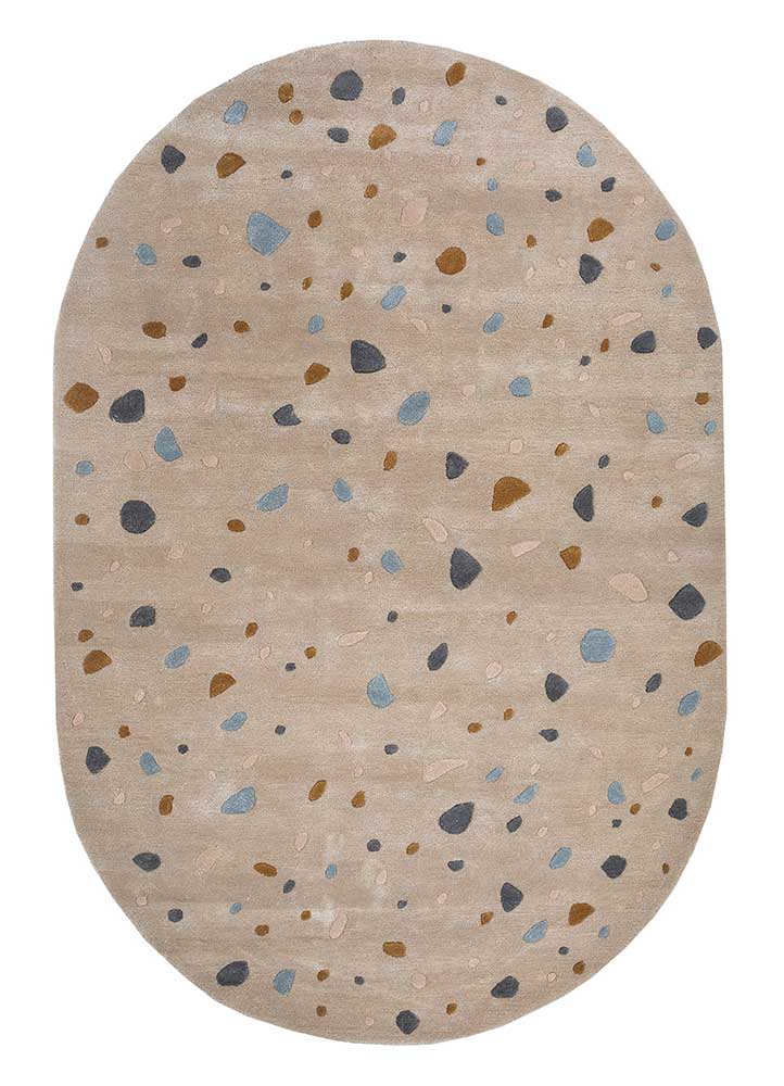 pink tint/stone gray hand tufted kids Rugs