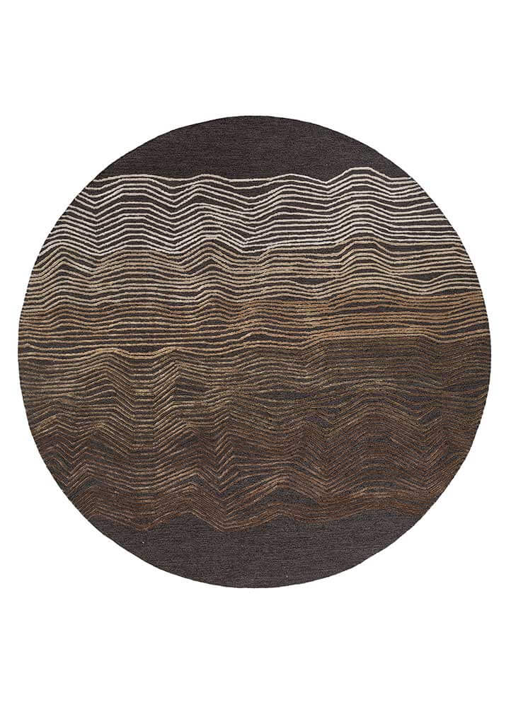 caviar/tobacco hand tufted Rug