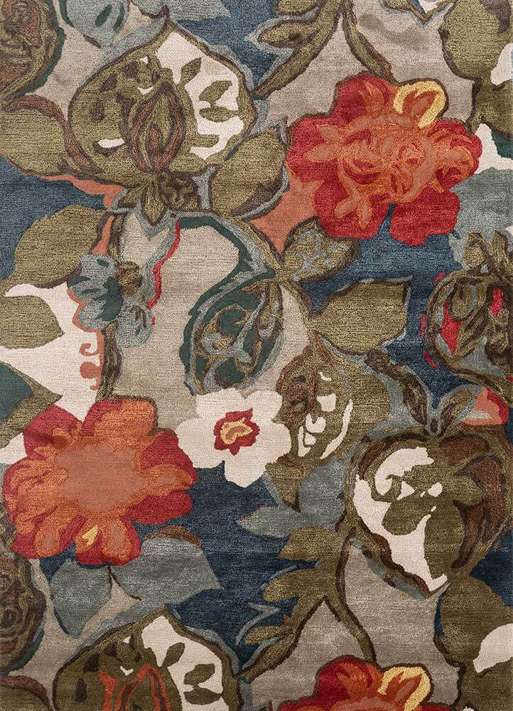 silver gray Hand Tufted Rug