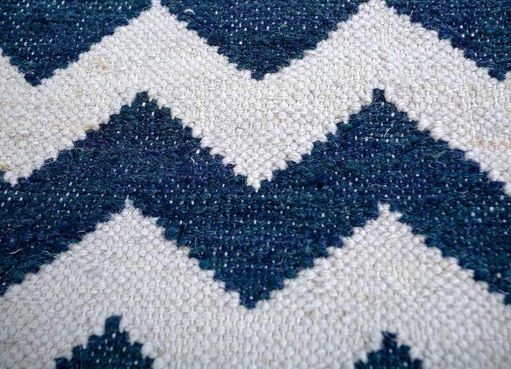 Bluebell/Aegean Blue Flat Weaves Rugs