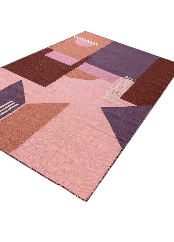 Deco Rose/Continental Plum Flateaves Rugs