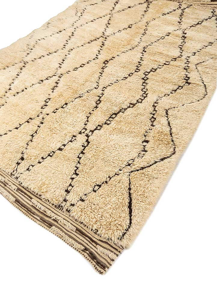 Italian Straw/Mahogany Moroccan Rug