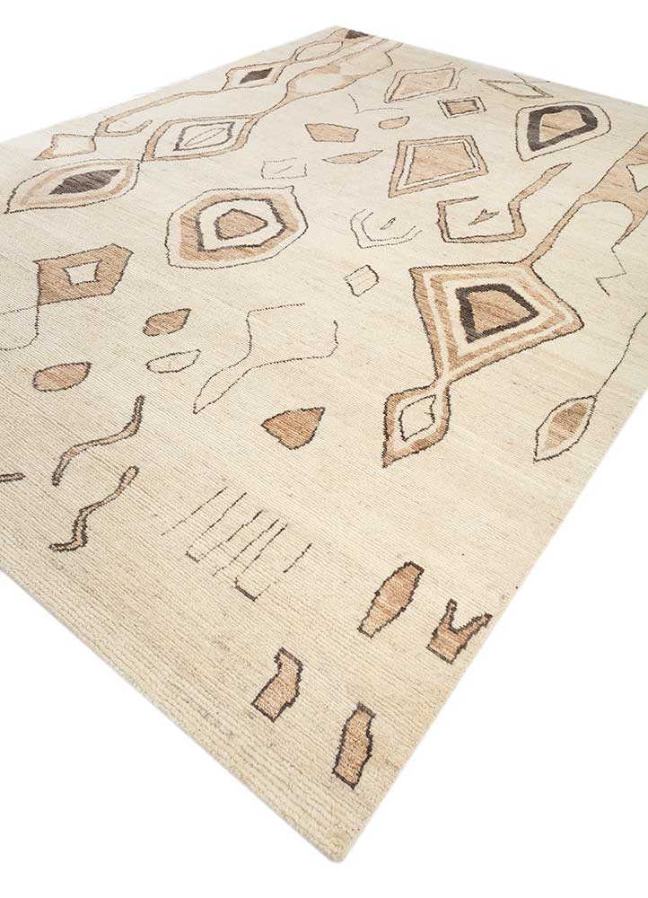 Natural White/Sand  Moroccan Rug