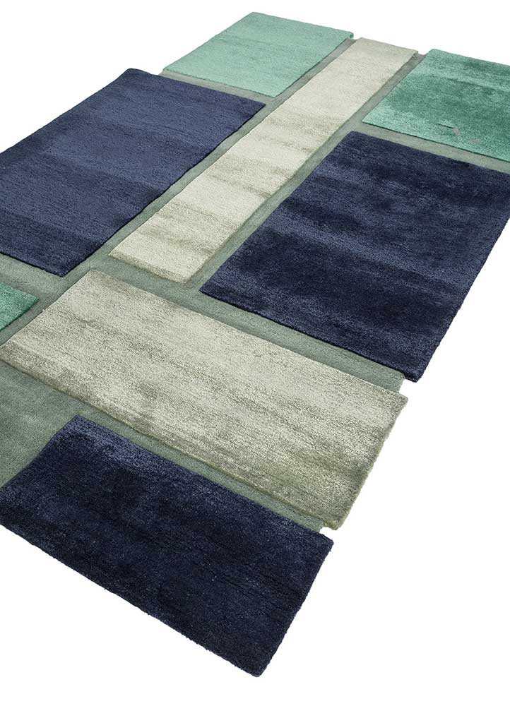 Medieval Blue/Deep Sea Hand Tufted Rug