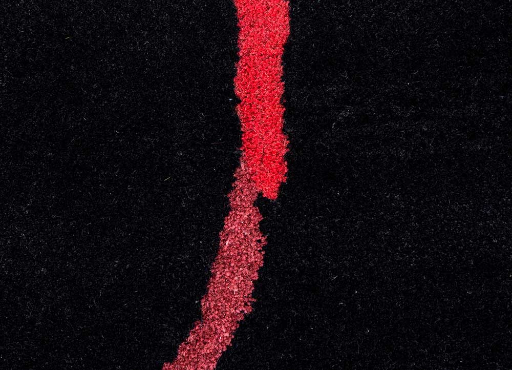 fiery red hand tufted Rugs