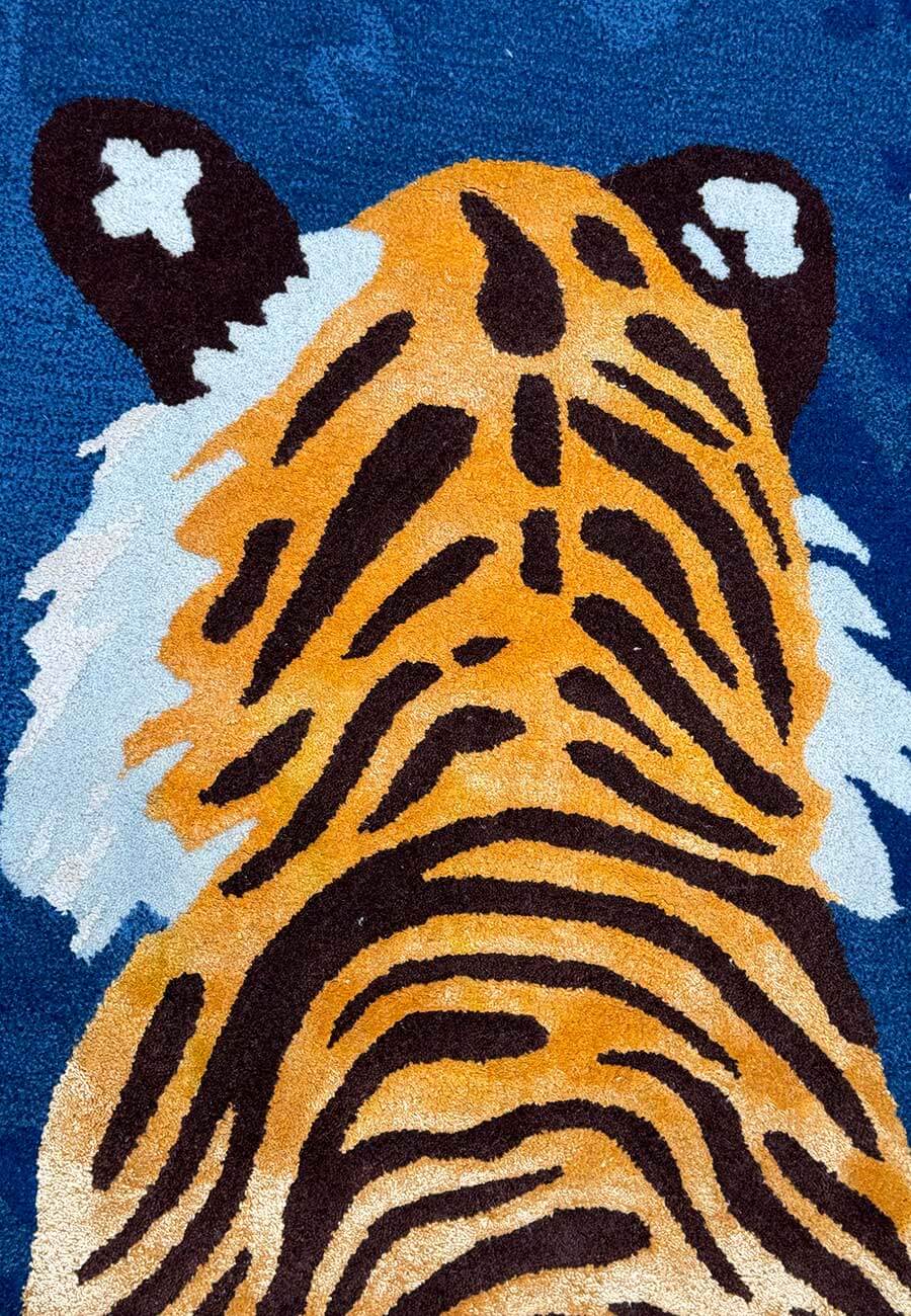 Hidden Tiger Hand-Tufted Kids Rug