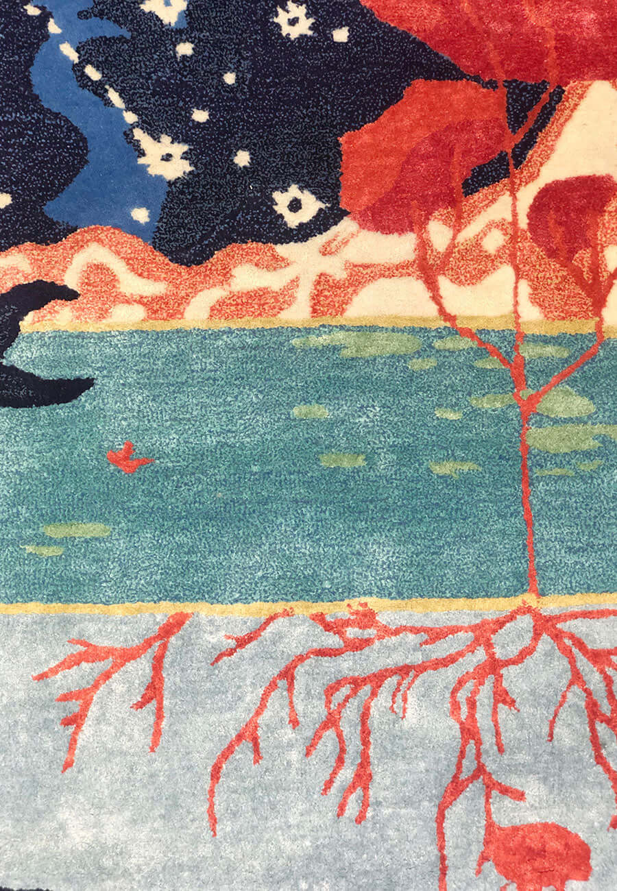 Sea Whale Hand-Tufted Rug