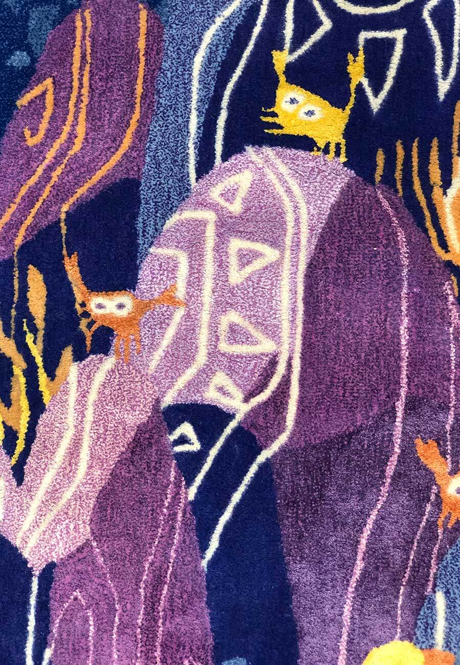 Underwater Nature Hand-Tufted Rug