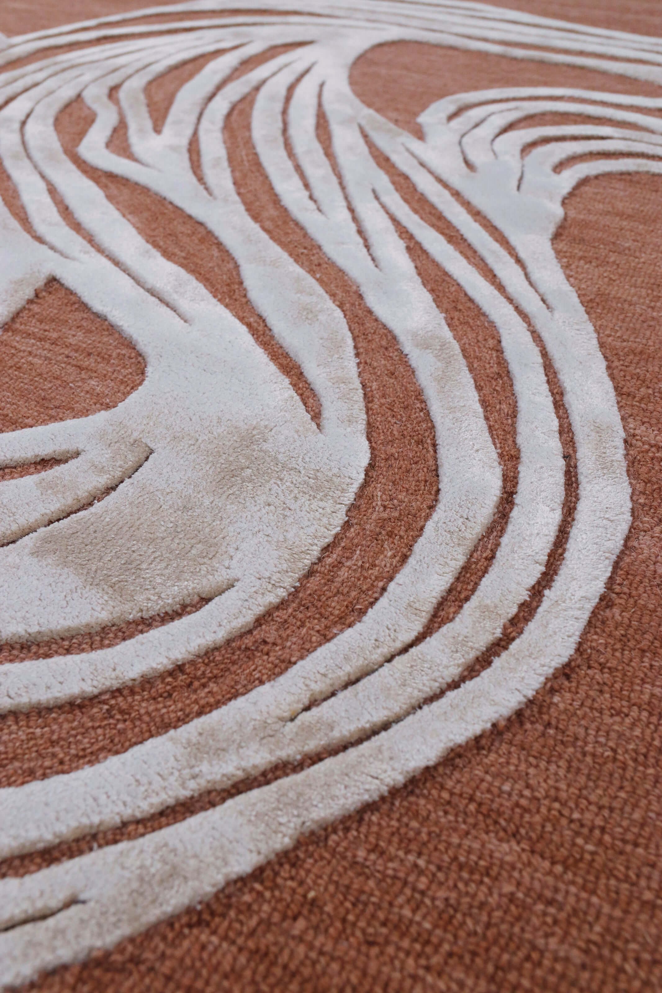 Clay Flow Abstract Rug