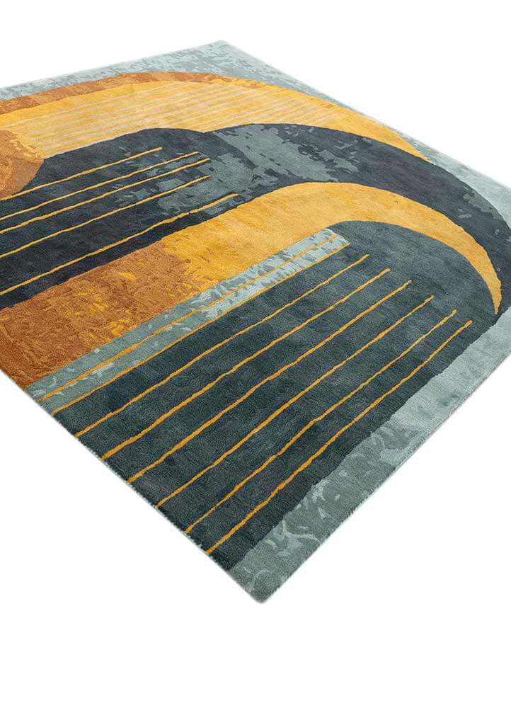 Soft Sesame & Golden Apricot Hand-Tufted Rug