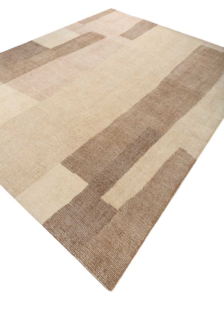 Light Green & Beige Hand Loom Rug