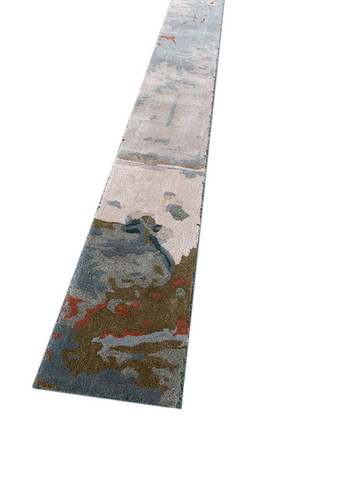 Teal Blue & Antique Hand Rug