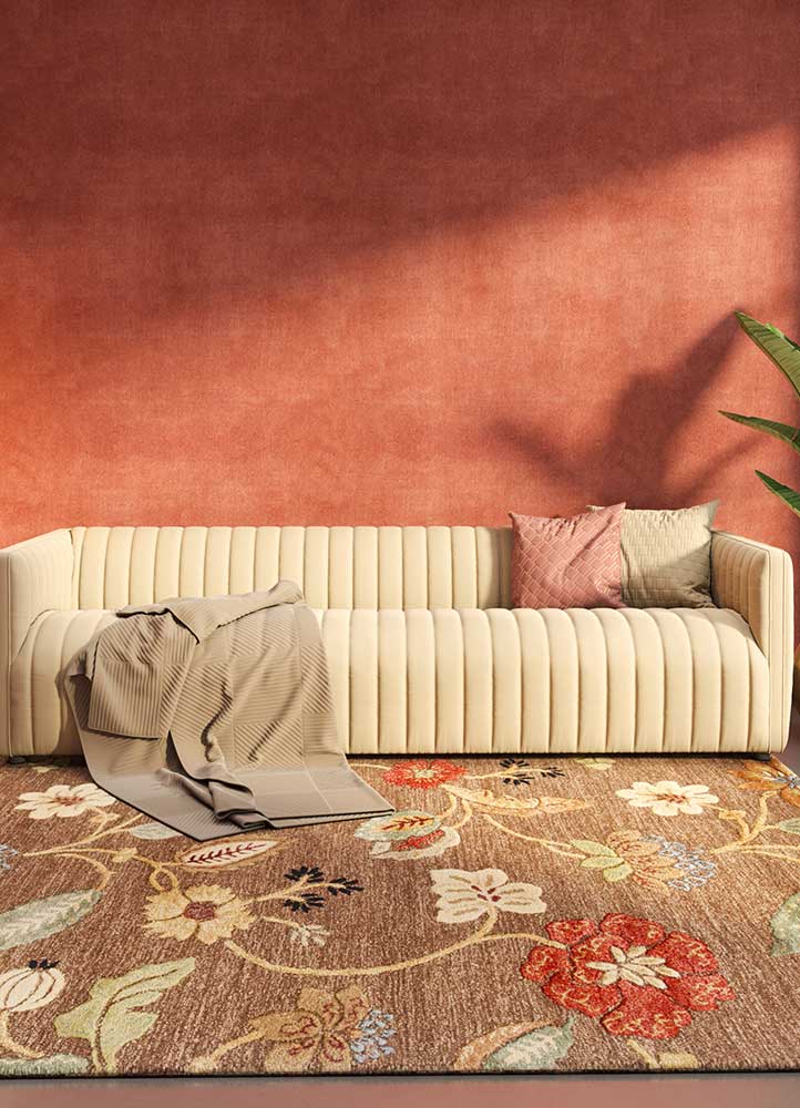 cocoa brown hand tufted Rugs