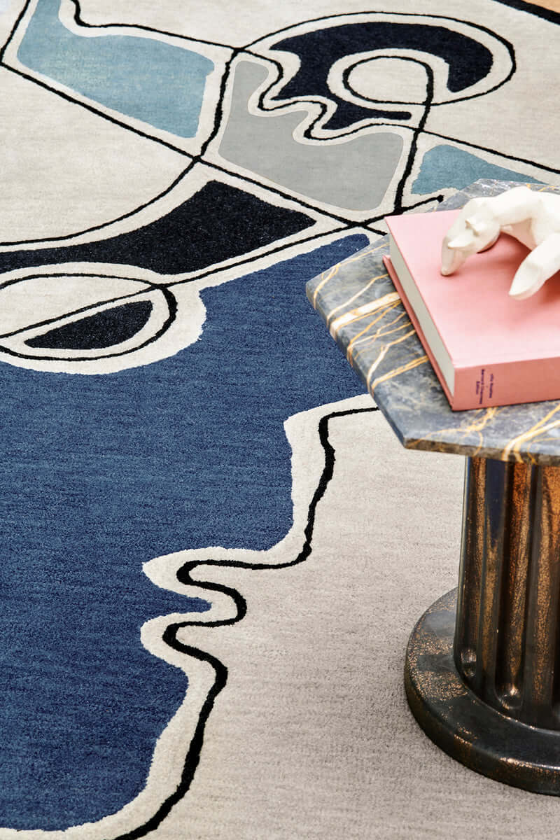 Ethereal Circle hand tufted Rug