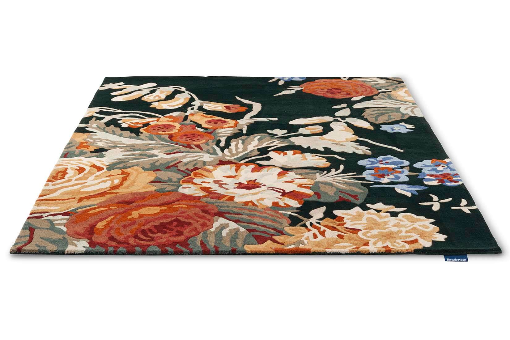 Park Navy/Burnt Orange Hand-Tufted Rug
