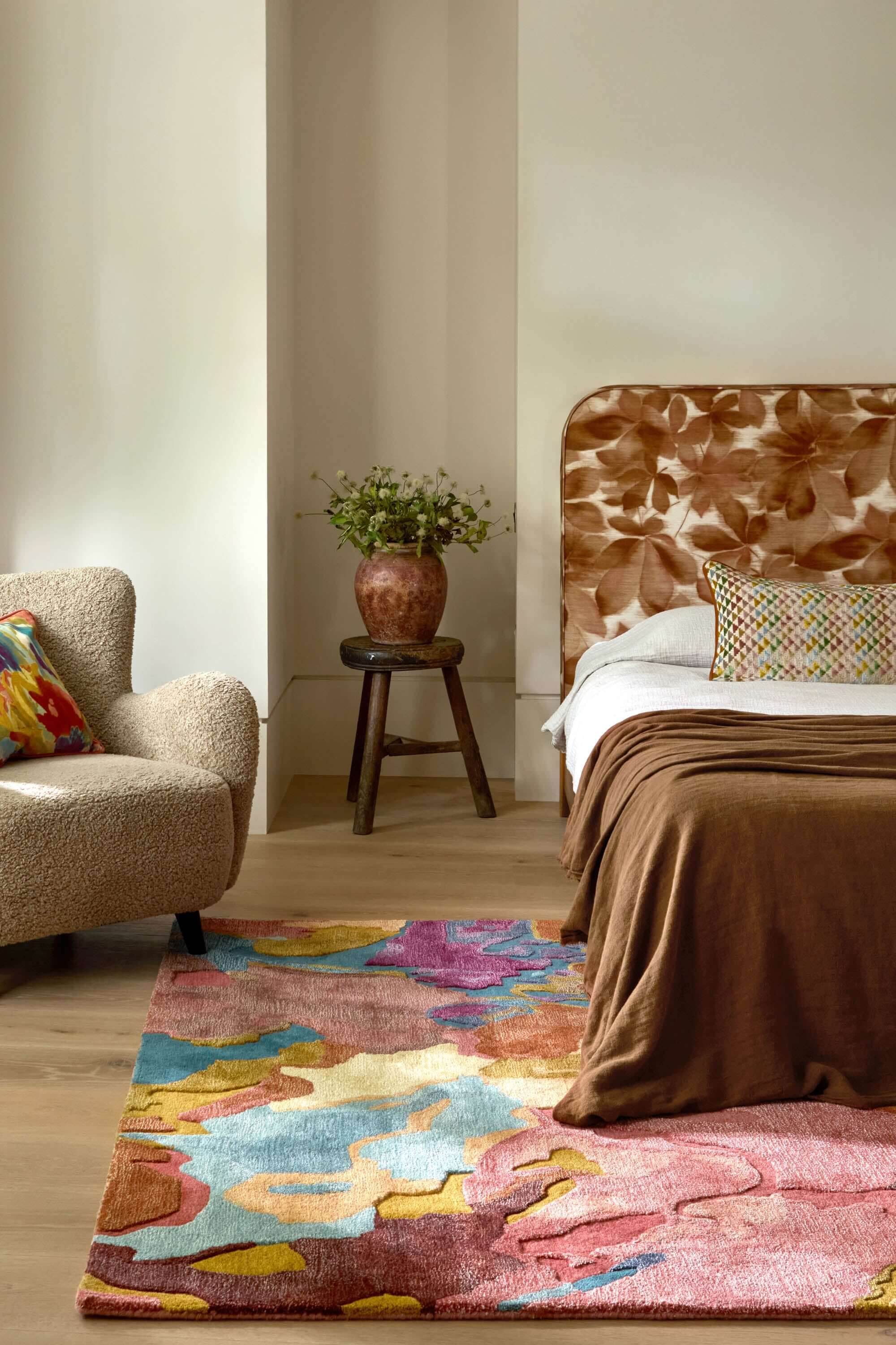 Rosewood/Huckleberry Hand-Tufted Rug