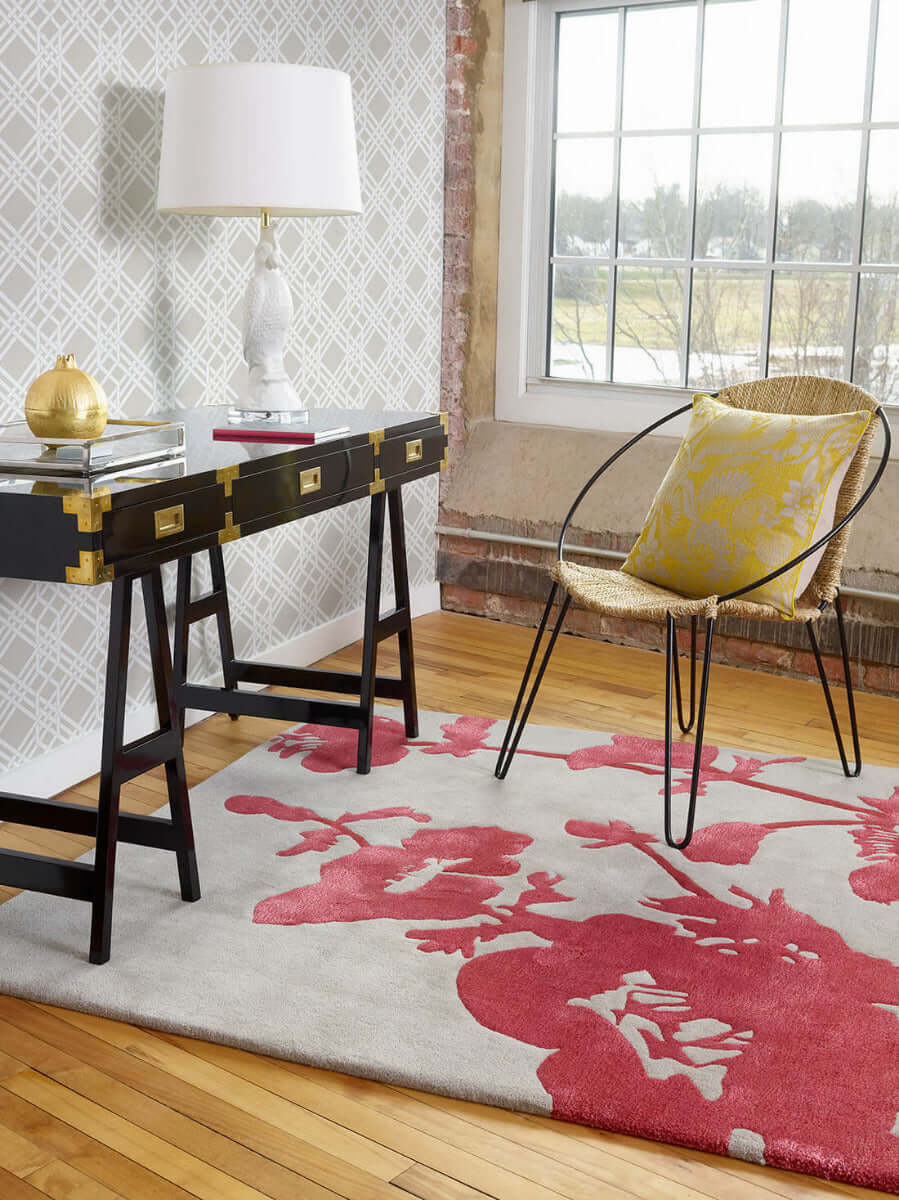 Florence Broadhurst Floral Hand-Tufted Rug