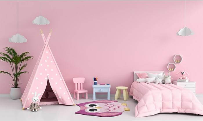 Pink Owl Kids Rug