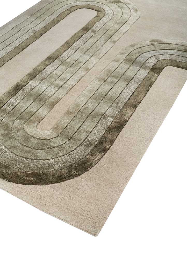 leaf green hand tufted Rug