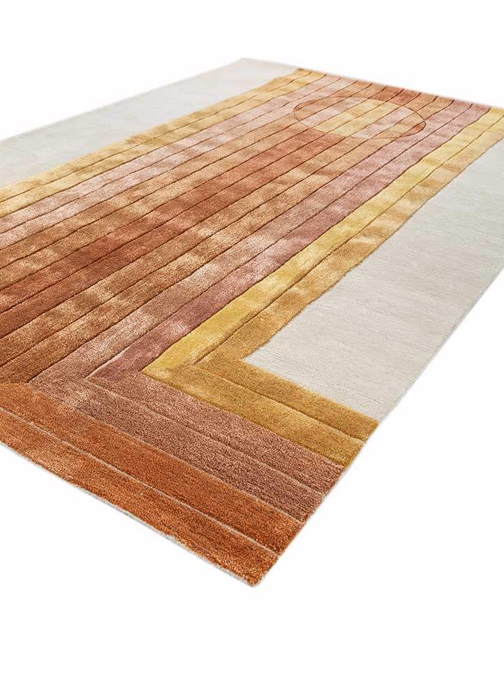 indian tan hand tufted Rug