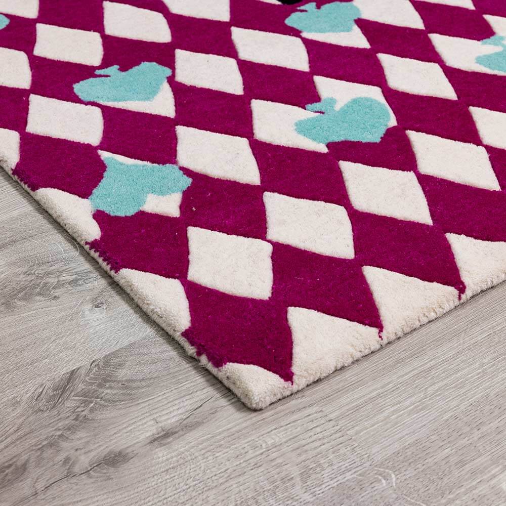 Hearts Hand Tufted Kids Rug