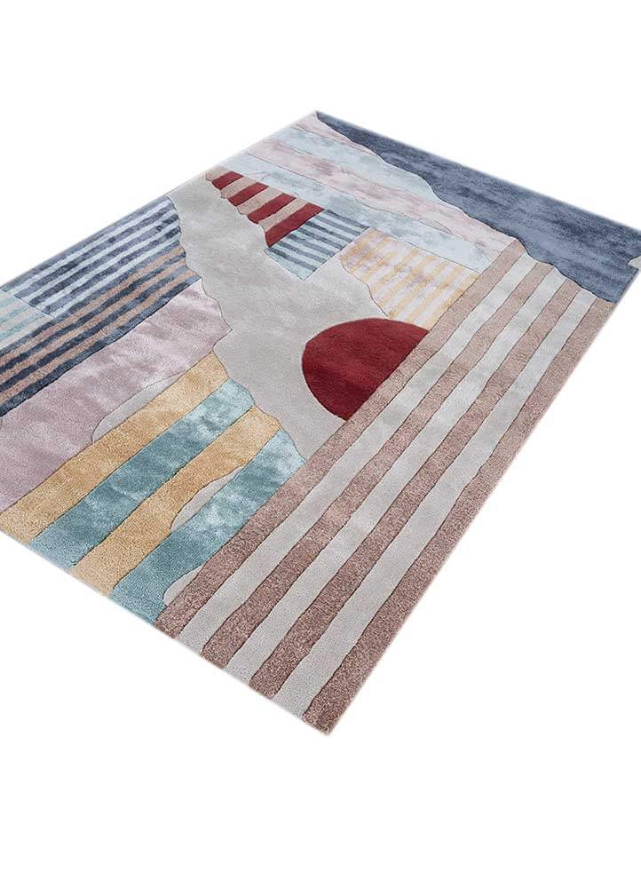 deep blue hand tufted kids Rugs