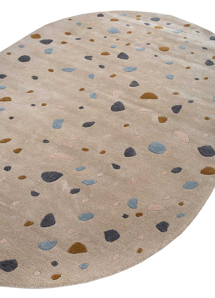 pink tint/stone gray hand tufted kids Rugs