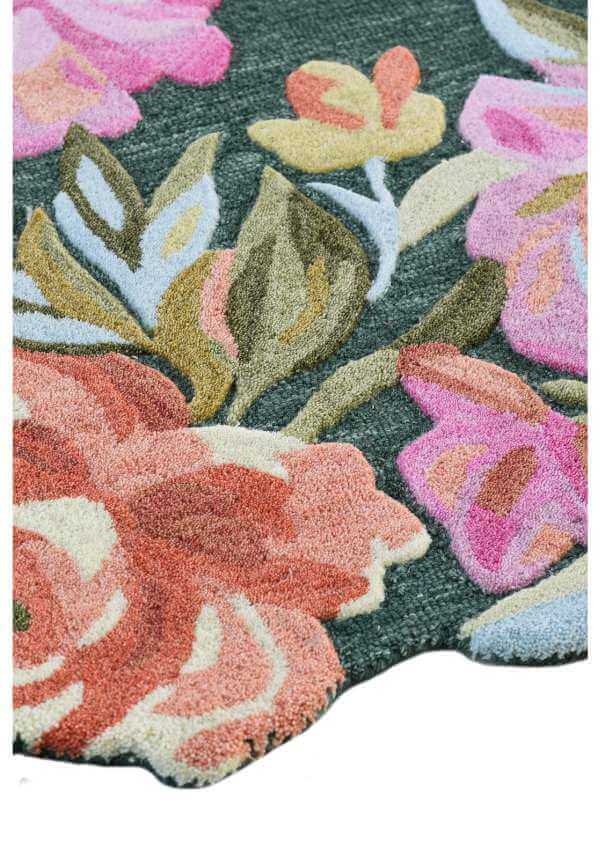 Al-Ward Floral Hand Tufted Rug
