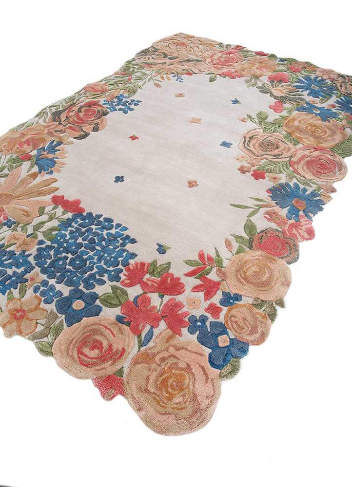 antique Floral Hand Tufted Rug