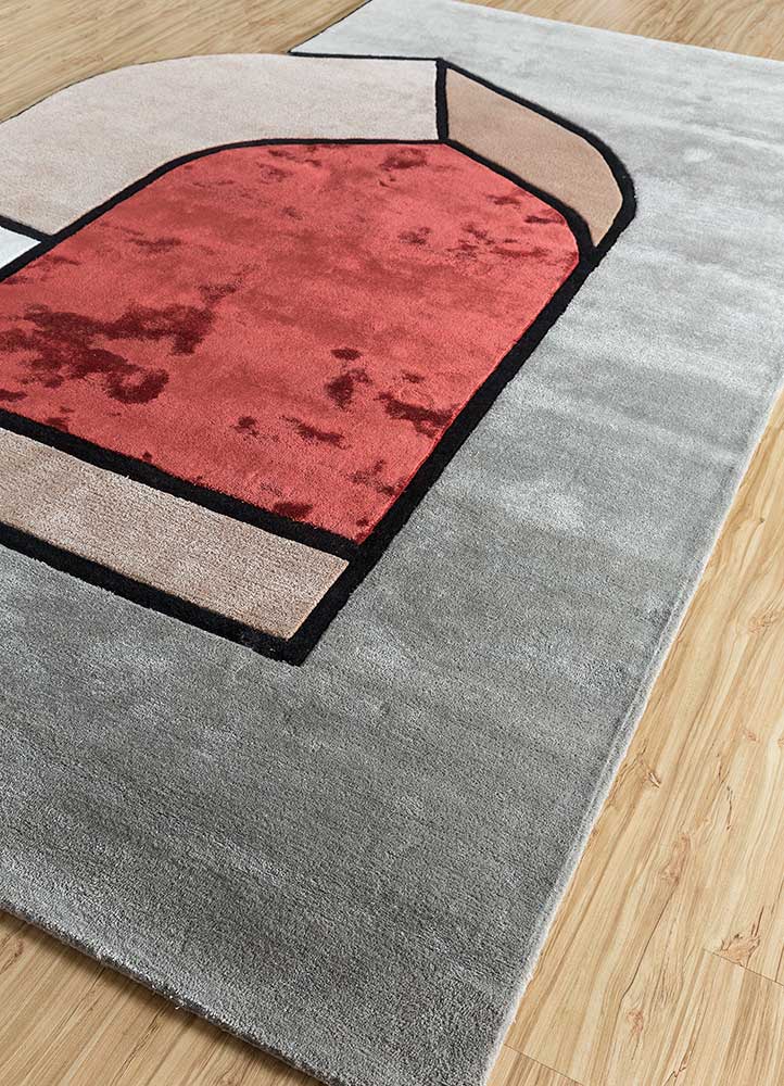 medium gray/snow white hand tufted Rugs