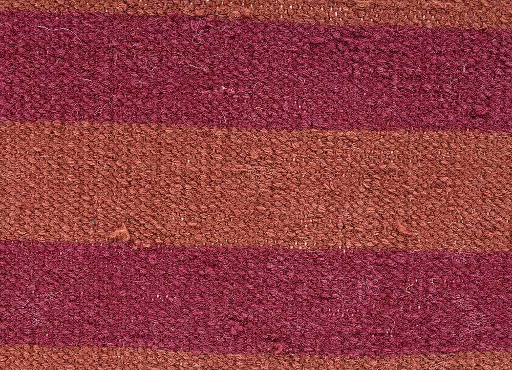 Deep Ruby/Rust Flat Weaves Rugs