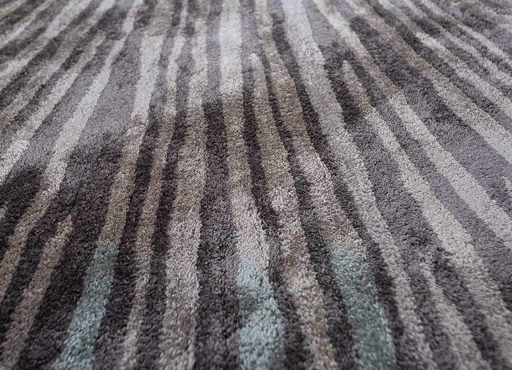 Liquorice/Sea Blue Hand Tufted Rugs