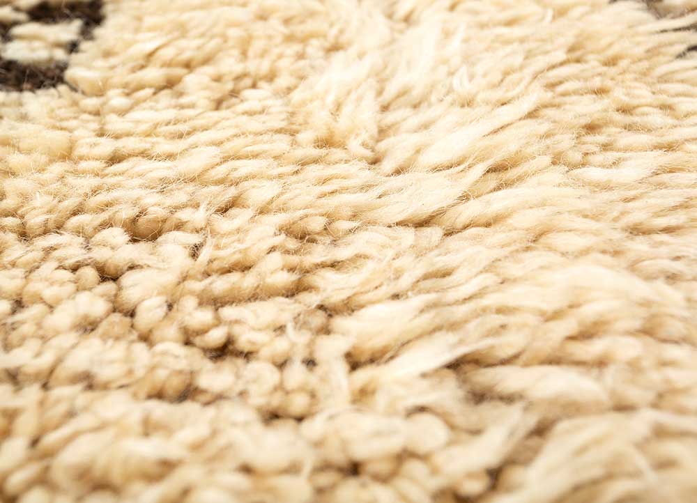 Italian Straw/Mahogany Moroccan Rug