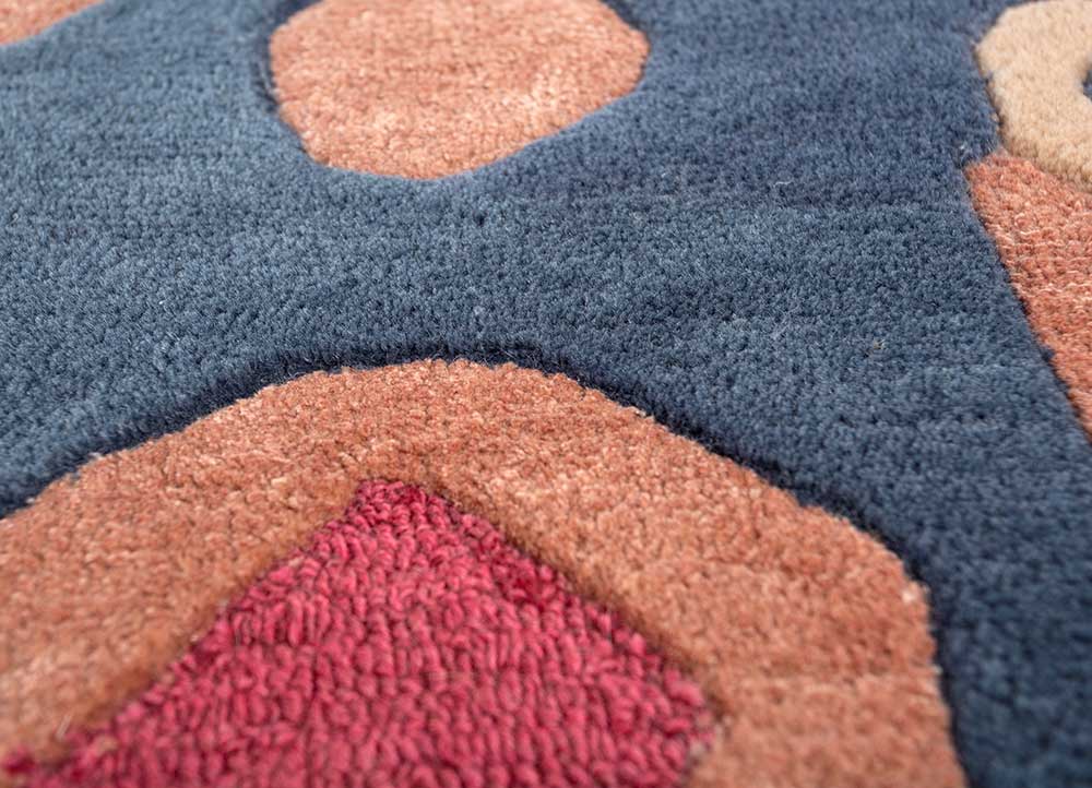 Light Coral/Blue Heaven Hand Tufted Rug