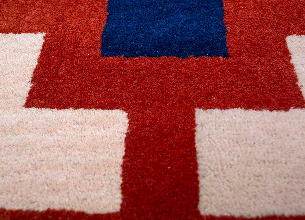 orange rust/pink tint hand tufted Rugs